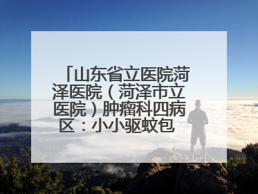 山东省立医院菏泽医院（菏泽市立医院）肿瘤科四病区：小小驱蚊包 暖暖医患情