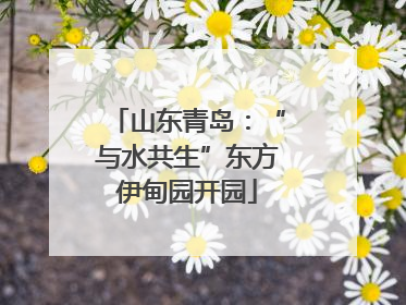 山东青岛：“与水共生”东方伊甸园开园