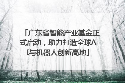 广东省智能产业基金正式启动，助力打造全球AI与机器人创新高地