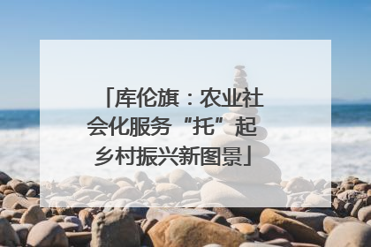库伦旗：农业社会化服务“托”起乡村振兴新图景