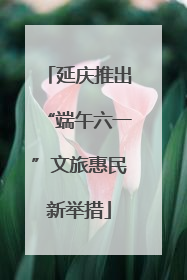 延庆推出“端午六一”文旅惠民新举措