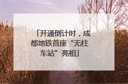 开通倒计时，成都地铁首座“无柱车站”亮相