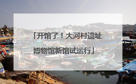 开馆了！大河村遗址博物馆新馆试运行