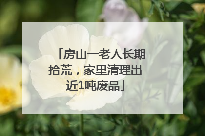 房山一老人长期拾荒，家里清理出近1吨废品