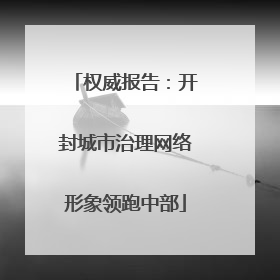 权威报告：开封城市治理网络形象领跑中部