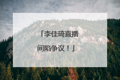 李佳琦直播间陷争议！