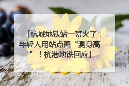 杭城地铁站一幕火了：年轻人用站点图“测身高”！杭港地铁回应
