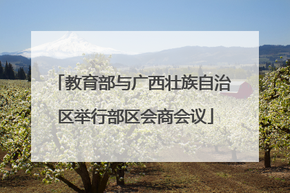 教育部与广西壮族自治区举行部区会商会议