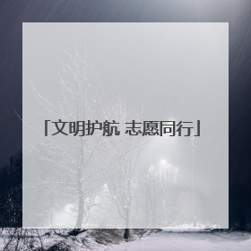 文明护航 志愿同行