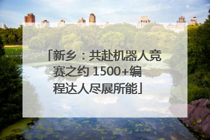 新乡：共赴机器人竞赛之约 1500+编程达人尽展所能