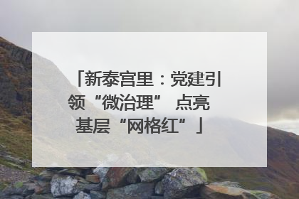 新泰宫里：党建引领“微治理” 点亮基层“网格红”