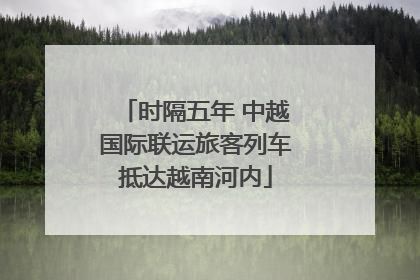 时隔五年 中越国际联运旅客列车抵达越南河内