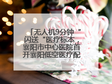 无人机9分钟“闪送“医疗标本，襄阳市中心医院首开襄阳低空医疗配送“空中快