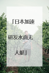 日本加速研发水面无人艇