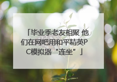 毕业季老友相聚 他们在网吧用和平精英PC模拟器“连坐”