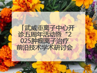武威重离子中心开诊五周年活动暨“2025肿瘤离子治疗前沿技术学术研讨会”成功举办