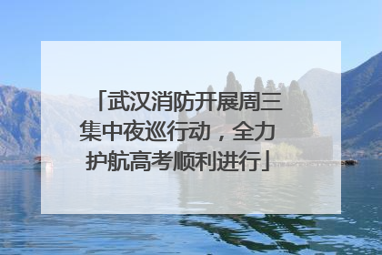 武汉消防开展周三集中夜巡行动，全力护航高考顺利进行