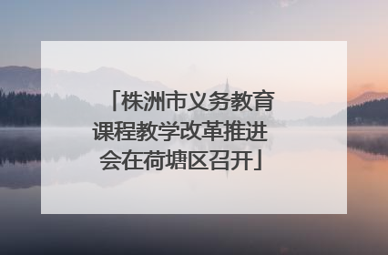 株洲市义务教育课程教学改革推进会在荷塘区召开