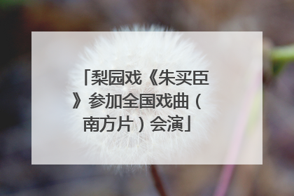 梨园戏《朱买臣》参加全国戏曲（南方片）会演