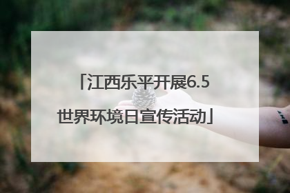 江西乐平开展6.5世界环境日宣传活动