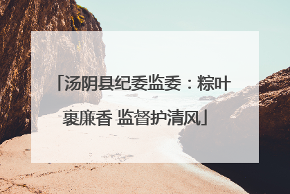 汤阴县纪委监委：粽叶裹廉香 监督护清风