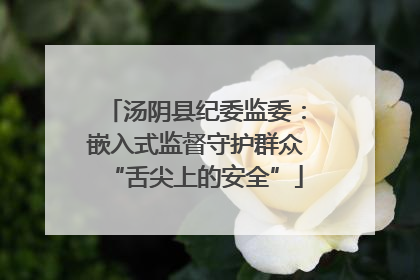 汤阴县纪委监委：嵌入式监督守护群众“舌尖上的安全”