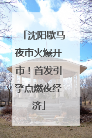 沈阳歇马夜市火爆开市！首发引擎点燃夜经济