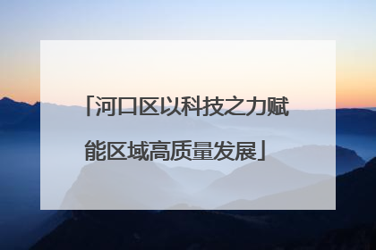 河口区以科技之力赋能区域高质量发展