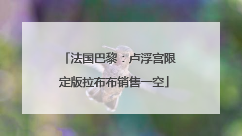 法国巴黎：卢浮宫限定版拉布布销售一空