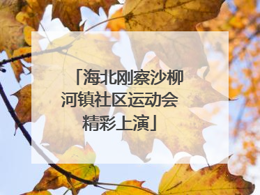 海北刚察沙柳河镇社区运动会精彩上演