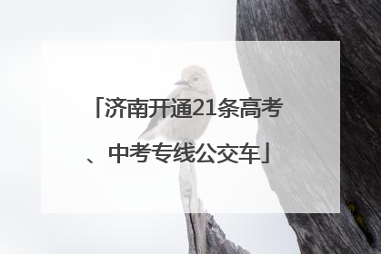 济南开通21条高考、中考专线公交车
