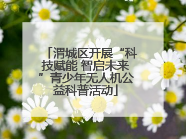 渭城区开展“科技赋能 智启未来”青少年无人机公益科普活动