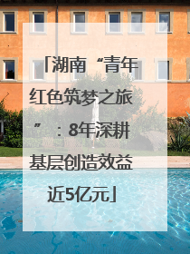 湖南“青年红色筑梦之旅”：8年深耕基层创造效益近5亿元