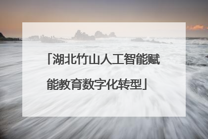 湖北竹山人工智能赋能教育数字化转型