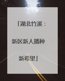 湖北竹溪：新区新人播种新希望