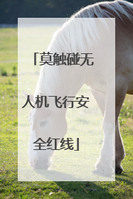 莫触碰无人机飞行安全红线