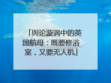 舆论漩涡中的英国航母：既要修浴室，又要无人机