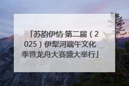 苏韵伊情·第二届（2025）伊犁河端午文化季暨龙舟大赛盛大举行