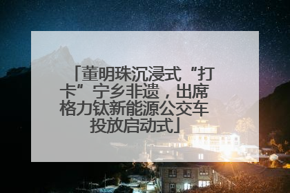 董明珠沉浸式“打卡”宁乡非遗，出席格力钛新能源公交车投放启动式