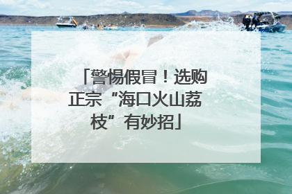 警惕假冒！选购正宗“海口火山荔枝”有妙招