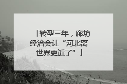 转型三年，廊坊经洽会让“河北离世界更近了”