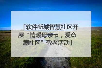 软件新城智慧社区开展“情暖母亲节，爱意满社区”敬老活动