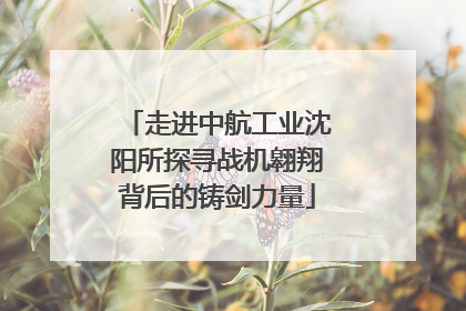 走进中航工业沈阳所探寻战机翱翔背后的铸剑力量
