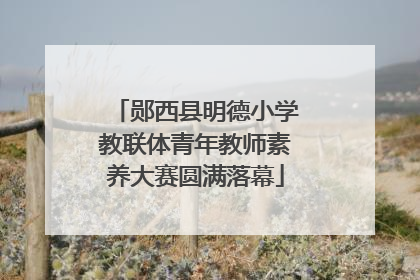 郧西县明德小学教联体青年教师素养大赛圆满落幕