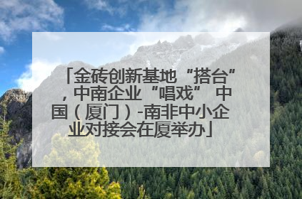 金砖创新基地“搭台”，中南企业“唱戏” 中国（厦门）-南非中小企业对接会在厦举办