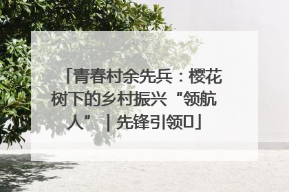 青春村余先兵：樱花树下的乡村振兴“领航人”｜先锋引领⑪