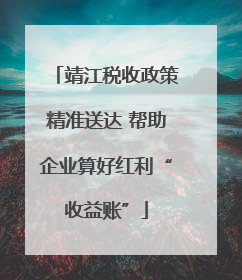 靖江税收政策精准送达 帮助企业算好红利“收益账”