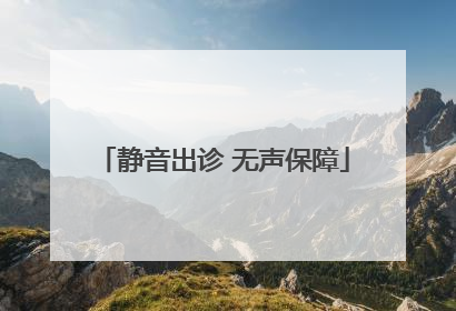静音出诊 无声保障