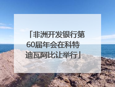 非洲开发银行第60届年会在科特迪瓦阿比让举行