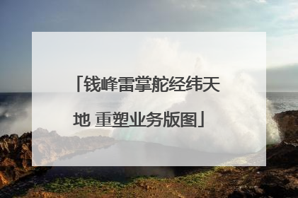 钱峰雷掌舵经纬天地 重塑业务版图